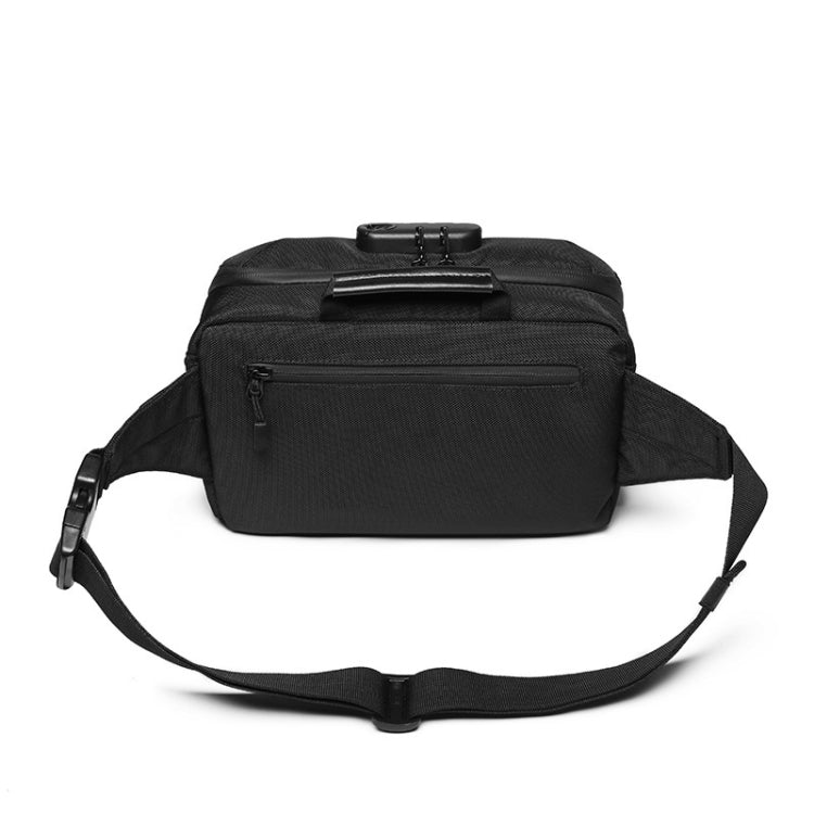 Ozuko 9257 Men Outdoor Sports Waist Bag Anti-Theft Shoulder Messenger Bag, Navy Blue, Black, Dark Gray