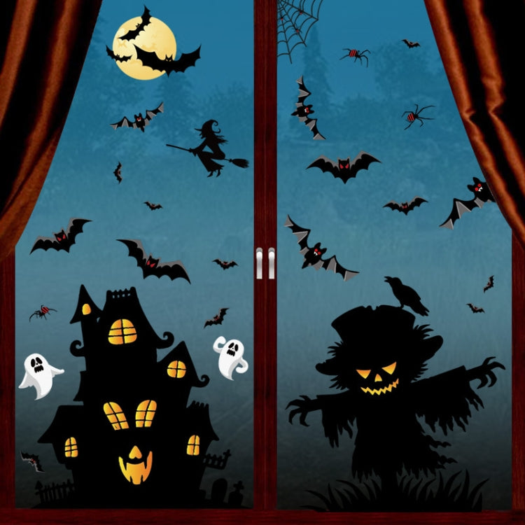 Halloween Decoration Static Wall Stickers, BQ041 Death, BQ042 Mummy, BQ043 Zombie, BQ044 Vampire, BQ045 Lying Window Pumpkin, BQ046 Pumpkin, BQ047 Ghost, BQ048 Mummy, BQ049 Bat, BQ050 Ghost House, BQ051 Tree, BQ052 Scarecrow
