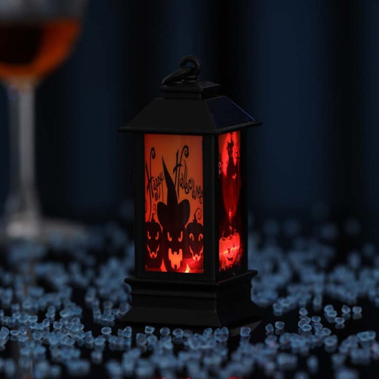 4 PCS Halloween Window Decoration Props Fecoration Small Oil Lamp Wind Lamp Luminous Ornaments, Hooded Pumpkin, Ghost Head, Pumpkin, Ghost