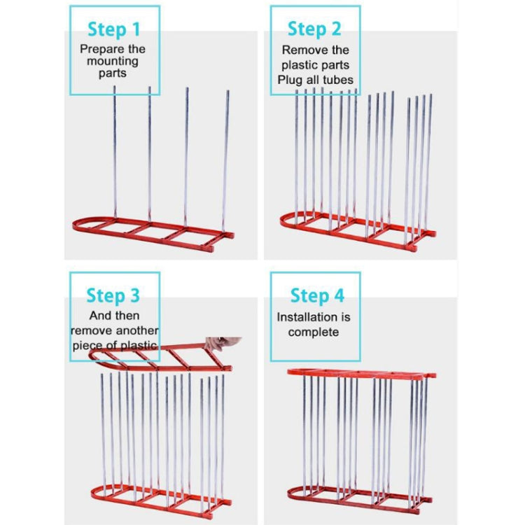 Black Corridor Easy Disassembly Doorway Compartment Iron Floor Shoe Rack, Triple S, Triple M, Triple L