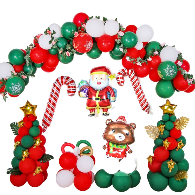 1SD2021006 Christmas Party Decoration Aluminum Film Balloons, Style:, Gift, Running, Wreath