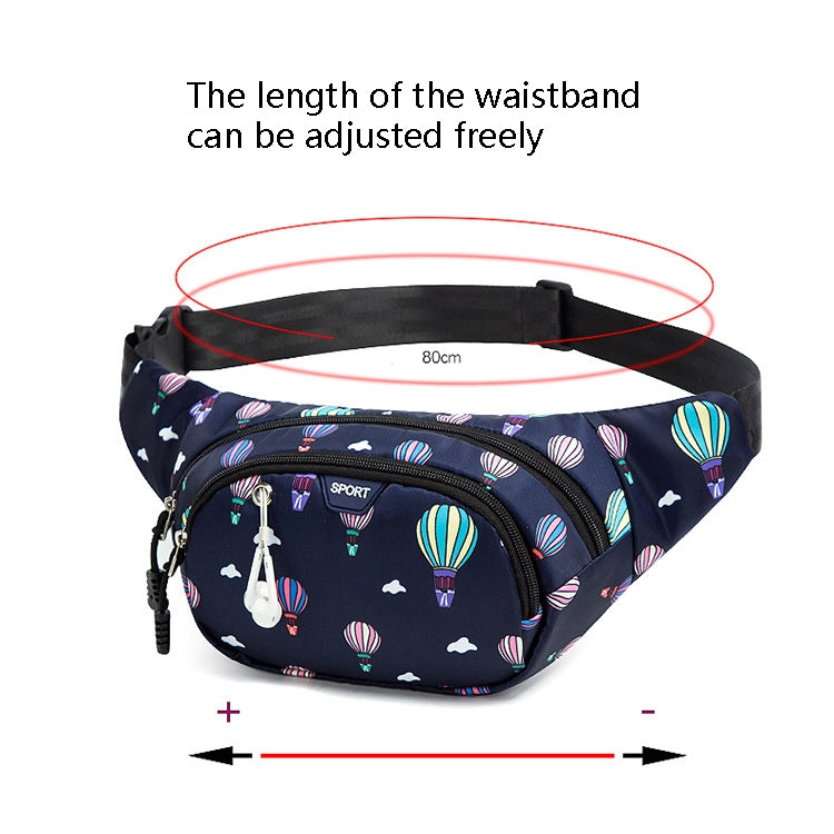 Ladies Sports Running Waist Bag Outdoor Leisure Cashier Wallet, 10 inch