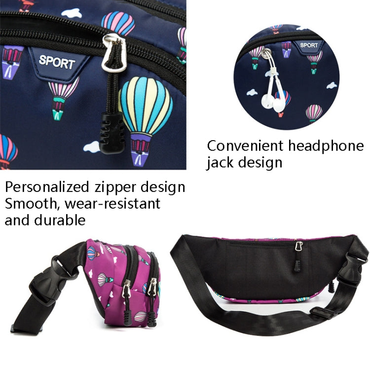Ladies Sports Running Waist Bag Outdoor Leisure Cashier Wallet, 10 inch