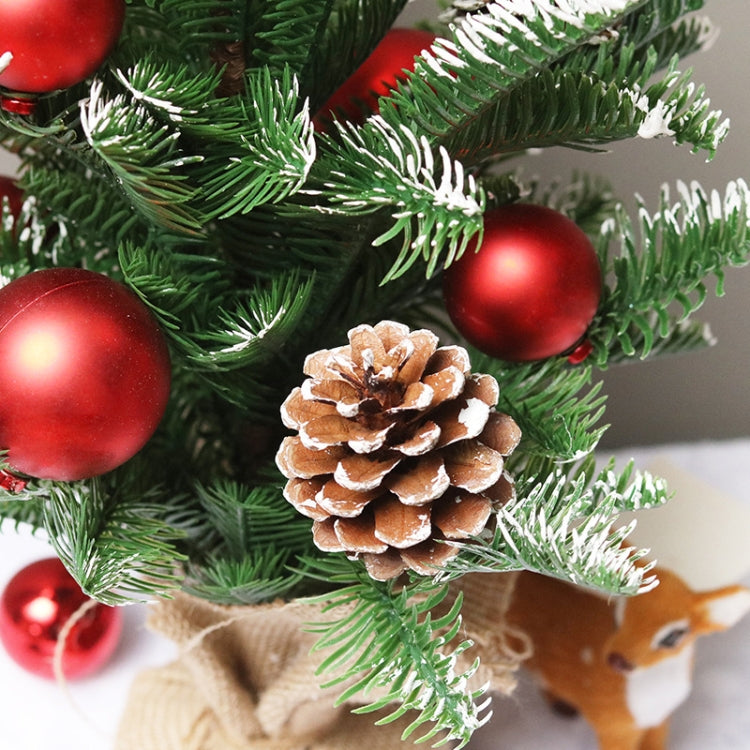 SYCT74 Christmas Decorations White PE Red Fruit Mini Christmas Tree, 40cm