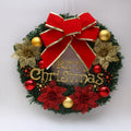Christmas Decoration Wreath Garland Rattan Door Hanging, Red Flower, Double Clock, Chain, Gold, Double Bell Gift Pack, Big Branch, Old Man, Big Branch, Snowman, Bulls, Swan, Lemon, Cotton