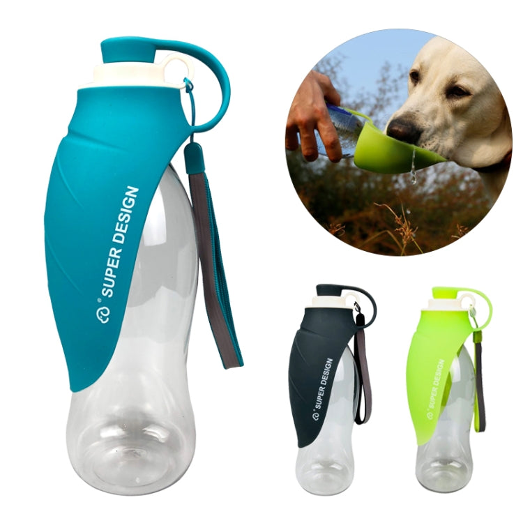 Pet Feeder Dog Out Of  Cup Large Capacity Outdoor Flip Water Cup, Blue, Green, Black, Orange, Pink