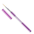 Nail Art Drawing Pen Purple Drill Rod Color Painting Flower Stripe Nail Brush With Pen Cover, Specification: 5mm, 20mm, 15mm, 11mm, 9mm, 7mm, 5mm