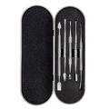 Nail Art Tool Set Smoke Cream Spoon Stainless Steel Steel Push Smoke Oil Spoon, 5 In 1 Silver, 6 In 1 Silver, 5 In 1 Color Titanium, 6 In 1 Color Titanium