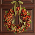 Hydrangea Wreath Door Hanging Artificial Flower Christmas Ornament, Size: 35cm, 30cm, 35cm