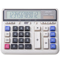 Deli 2135 Computer Keyboard Calculator Big Button Bank Office Finance Accounting Solar Calculator, 2135