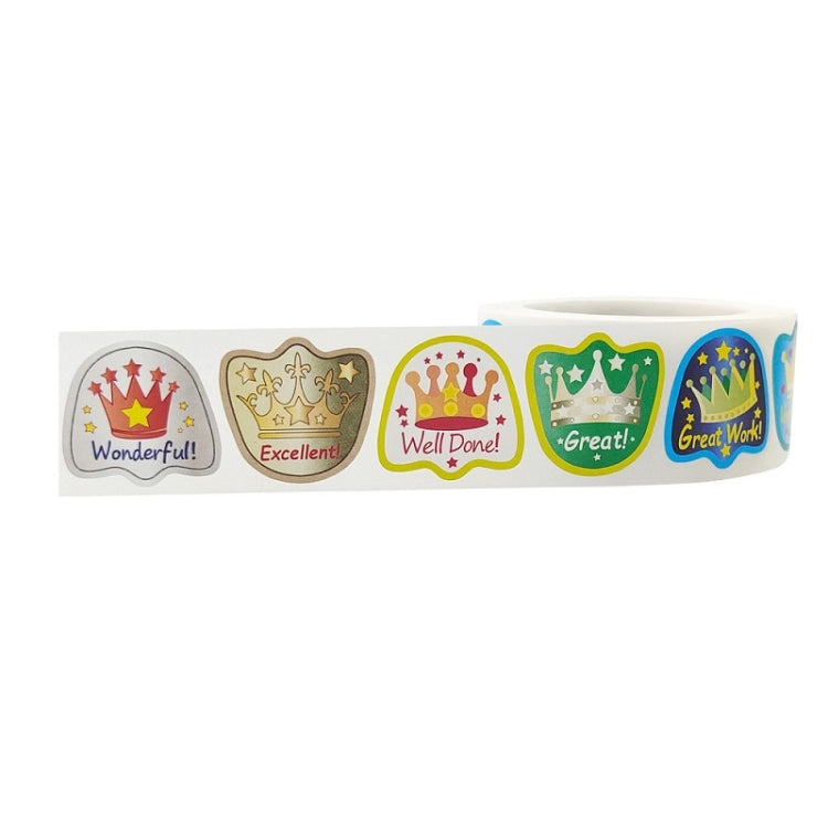 Teachers Reward Students With Cartoon Pattern Fun Encouragement Stickers Gift Decoration Label, 25x25mm