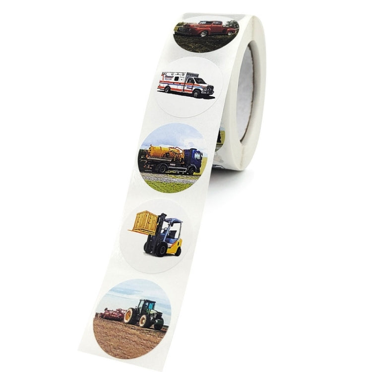 Children Cartoon Toy Car Stickers Student Reward Game Stickers, 2.5cm / 1 Inch