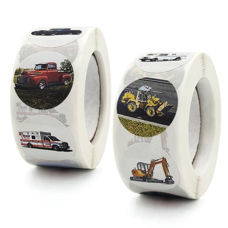 Children Cartoon Toy Car Stickers Student Reward Game Stickers, 2.5cm / 1 Inch