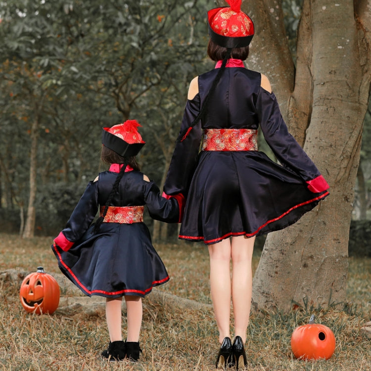 5812 Children Halloween Costumes Nightclubs Bars Carnival Parties Funny Role-Playing Horror Qing Dynasty Zombie Costumes, S, M, L