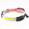 Large Flush COB Headlight Outdoor Camping SMD Headlight, Style:, Rechargeable, Dry Battery, Rechargeable+4 Buckles