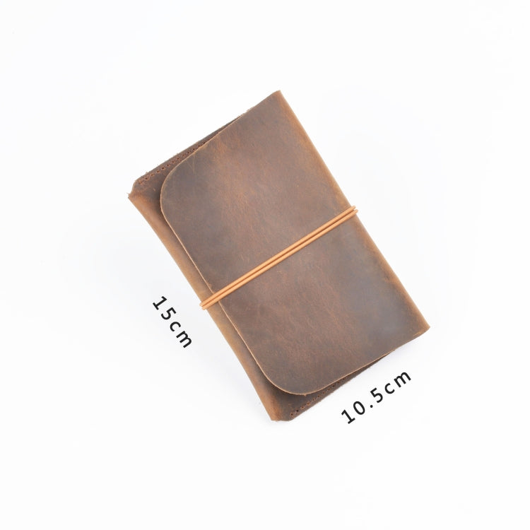Crazy Horse Skin  Passport Bag Document Holder Retro Boarding Pass Wallet Card Holder, Brown, Black, Ink Green, Wine Red, Blue, Coffee