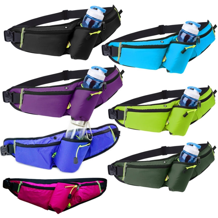 Outdoor Sports Water Bottle Waist Bag Multifunctional Fitness Running Mobile Phone Invisible Waist Bag, Black, Blue, Violet, Rose Red, Fluorescent Green, Royal Blue, Army Green