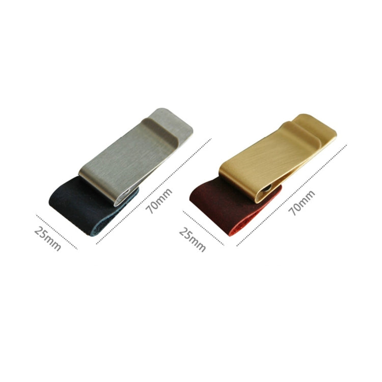 Vintage Notebook Leather Pen Clip Metal Pen Holder,Style:, Stainless Steel, Brass
