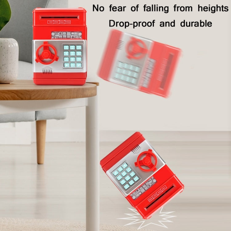 Password Safe Deposit Box Children Automatic Savings ATM Machine Toy, Black Red, White Blue, White Pink, Tyrant Gold, Silver, Red, Blue White, White Red, Rose Red, Panda, Reddish Black, Green, Red&Black