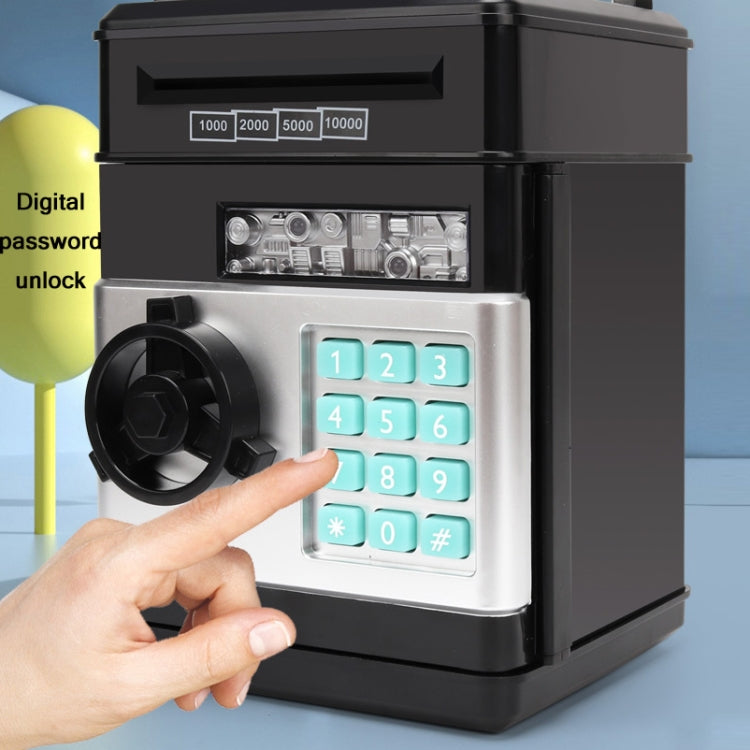 Password Safe Deposit Box Children Automatic Savings ATM Machine Toy, Black Red, White Blue, White Pink, Tyrant Gold, Silver, Red, Blue White, White Red, Rose Red, Panda, Reddish Black, Green, Red&Black