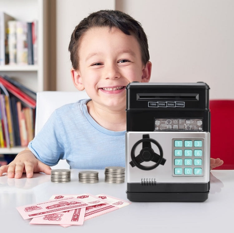 Password Safe Deposit Box Children Automatic Savings ATM Machine Toy, Black Red, White Blue, White Pink, Tyrant Gold, Silver, Red, Blue White, White Red, Rose Red, Panda, Reddish Black, Green, Red&Black