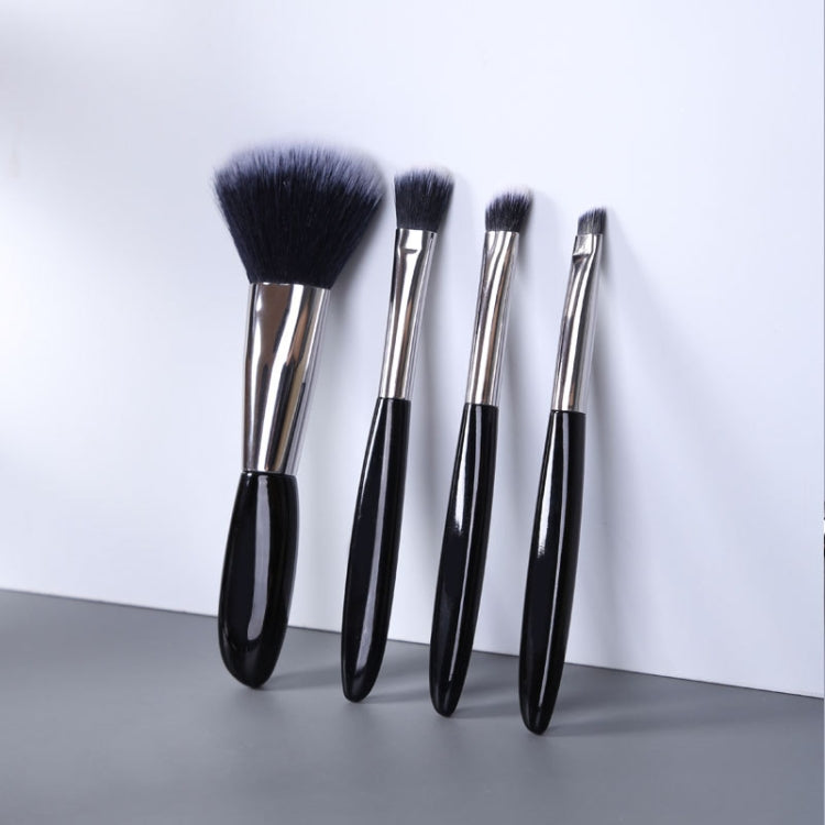 4 In 1 Black Pebbles Makeup Brush Set Eyeshadow Brush Foundation Brush Portable Makeup Brush,Style:, Bare Brush