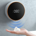 W1 Wall-Mounted Smart Infrared Sensor USB Charging Foam Soap Dispenser, White, Black