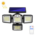 TG-TY085 Solar 4-Head Rotatable Wall Light with Remote Control Body Sensing Outdoor Waterproof Garden Lamp, Style:, 192 LED Integrated, 198 LED Integrated, 192 COB Integrated, 198 COB Integrated, 192 LED Separated, 198 LED Separated, 192 COB Separated ...