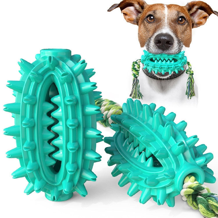 Dog Toy With Rope Prickly Pear Molar Stick Dog Toothbrush, Lake Blue, Green, Yellow