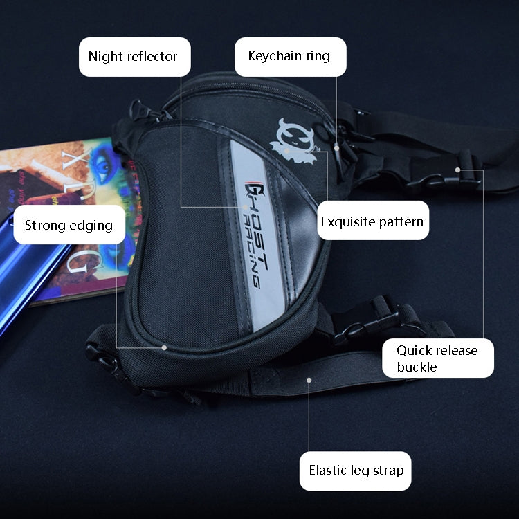 GHOST RACING GR-TB05 Motorcycle Leg Bag Knight Waist Bag Sports Outdoor Bag, GHOST RACING GR-TB05