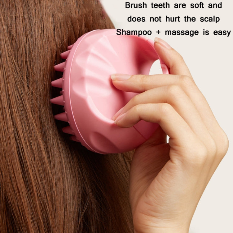 Round Hair Washing Brush Silicone Wet & Dry Multipurpose Massage Brush, Pink, Purple, Green, Black, Blue, Red, Yellow, Grey