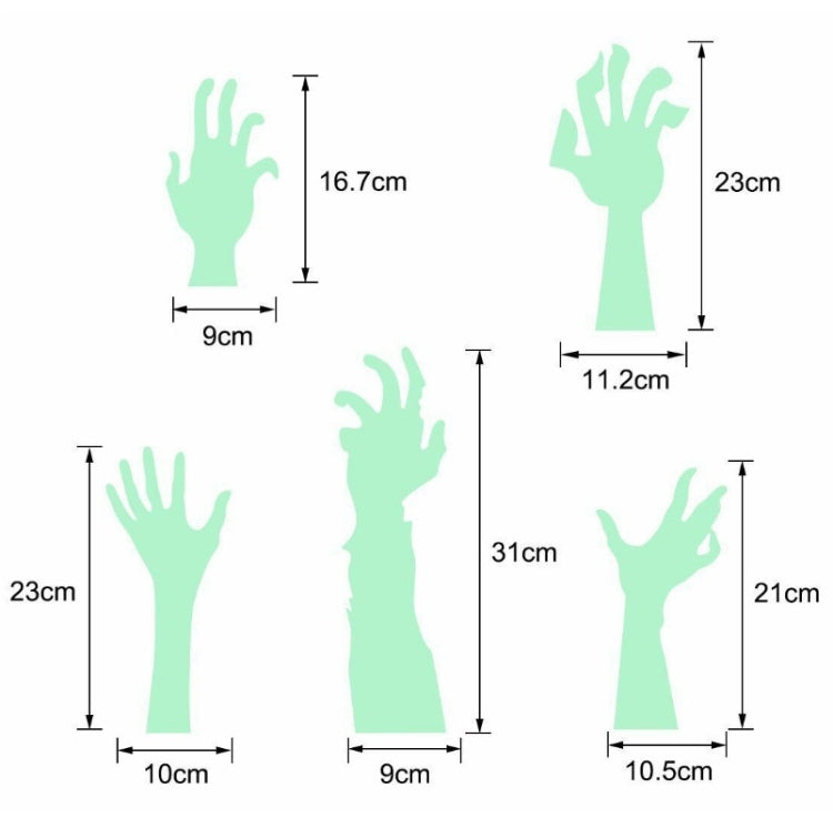 KS-58 Living Room Bedroom Luminous Arm Self-Adhesive Wall Sticker, Luminous Arm