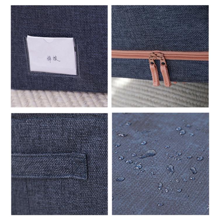Fabric Steel Frame Quilt Clothing Storage Box Cotton Linen Storage Bag with Window, 22L 39x29x20cm, 66L 50x40x33cm, 100L 60x42x40cm, 24L 40x30x20cm