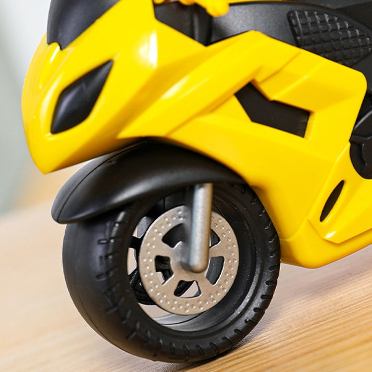 Motorcycle Alarm Clock Ornaments Creative Child Gift Clock, Blue Motorcycle Racing, Red Motorcycle Racing, Yellow Motorcycle Racing, White Motorcycle Racing