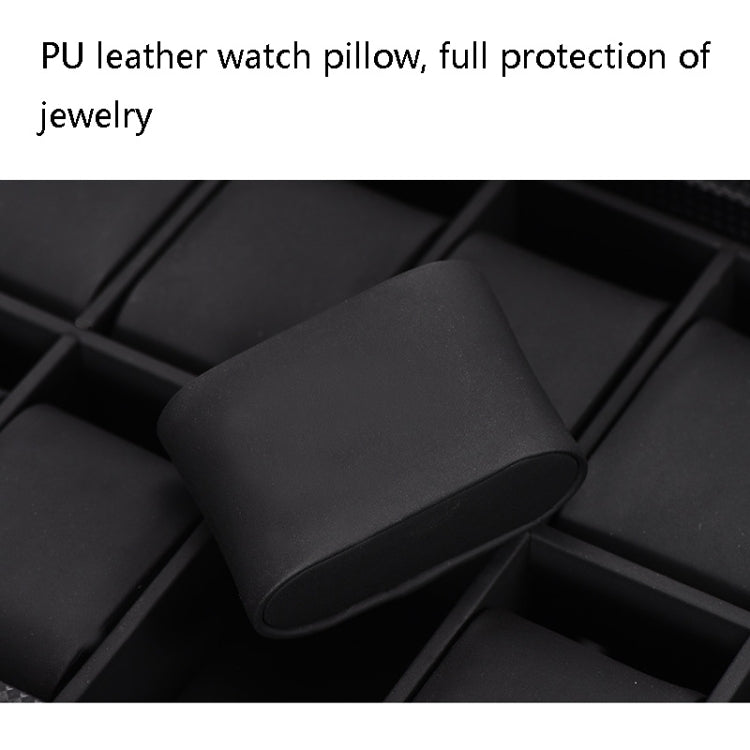 6+3 PU Watch Glasses Case Carbon Fiber PU Skin Watch Box Sunglasses Box, 6 + 3 Black, 6 + 3 Brown