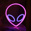 LED Personalized Neon Decorative Light Modeling Light USB Battery Box Dual Purpose, Spec:, Alien, Planet, Rocket