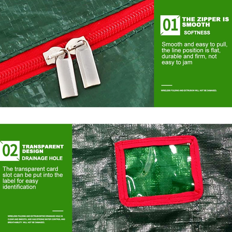 Outdoor Home Waterproof Christmas Tree Storage Bag, 165x38x76cm, 135x34x68cm, 122x34x51cm