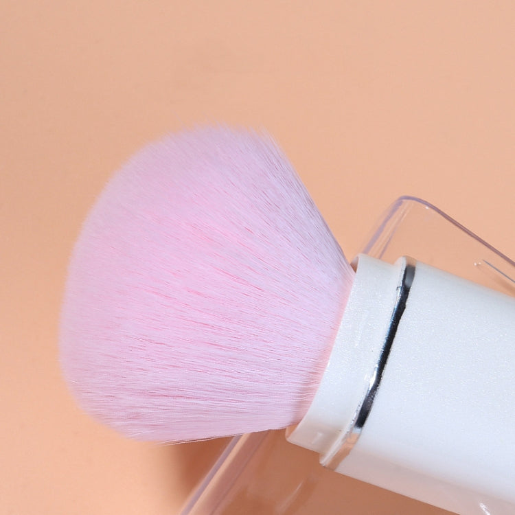 8-in-1 Square Makeup Brush Mini Portable Retractable Blush Brush Eye Shadow Brush Novice Makeup Set, 8 in 1(Light Blue), 8 in 1(Milk White), 8 in 1( Wine Red), 8 in 1(Light-skinned)