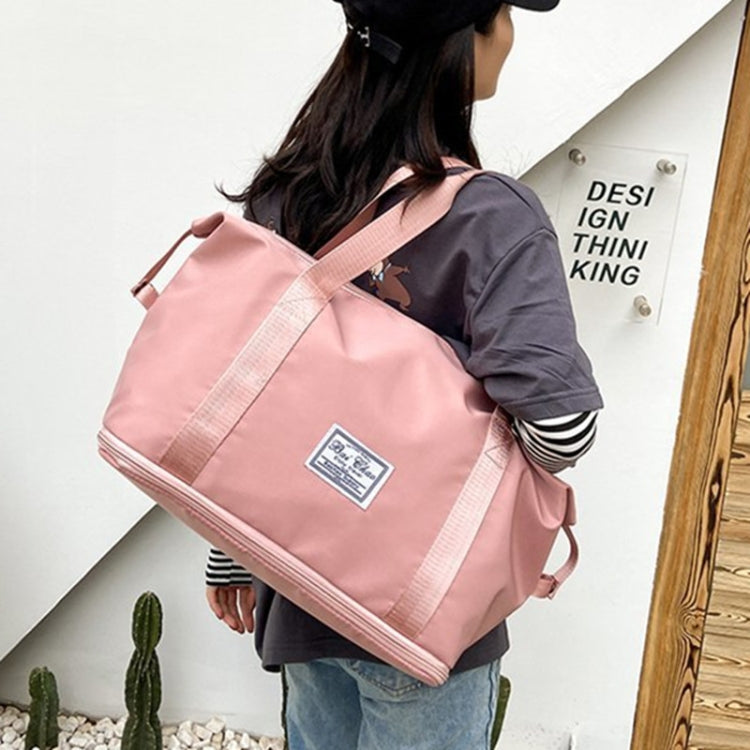 Travel Bag Large Capacity One-Shoulder Handbag Sports Gym Bag Dry And Wet Separation Duffel Bag, Black, Taro Purple, Pink, Grey, Grape Purple, Mist Blue