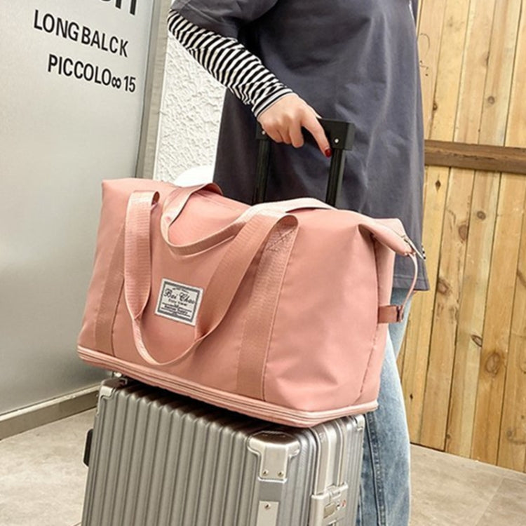 Travel Bag Large Capacity One-Shoulder Handbag Sports Gym Bag Dry And Wet Separation Duffel Bag, Black, Taro Purple, Pink, Grey, Grape Purple, Mist Blue