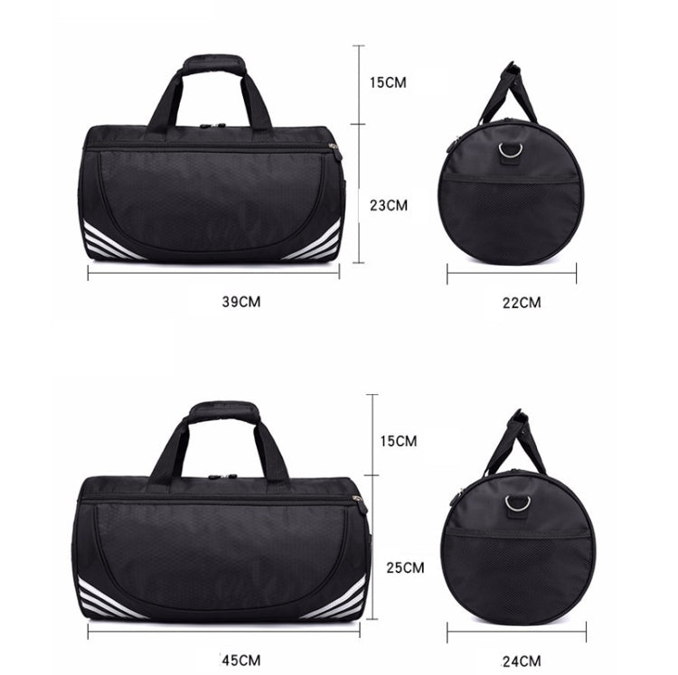 Leisure Sports Fitness Bag Men And Women One-Shoulder Diagonal Portable Cylindrical Travel Bag, Small