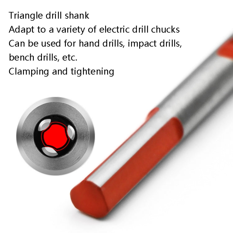 Ceramic Triangle Handle Metal Flashlight Drill Bit, Size: 3mm, 3mm, 4mm, 5mm, 6mm, 8mm, 10mm, 12mm
