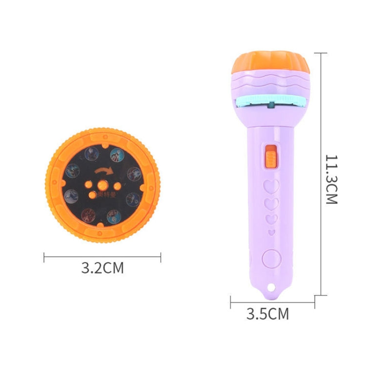 3 Sets Children Early Education Luminous Projection Flashlight, Purple + 24 Patterns, Pink + 40 Patterns, Green + 40 Patterns, Purple + 40 Patterns, Purple + 80 Patterns