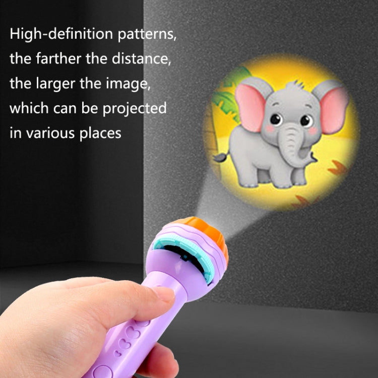 3 Sets Children Early Education Luminous Projection Flashlight, Purple + 24 Patterns, Pink + 40 Patterns, Green + 40 Patterns, Purple + 40 Patterns, Purple + 80 Patterns