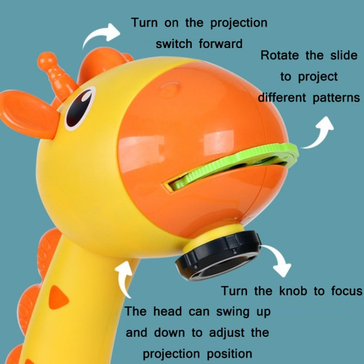Children Multifunctional Projection Painting Toy Writing Board, wthout Watercolor Pen, Style:, Giraffe Yellow, Blue (No Projection), Pink (No Projection), Giraffe Pink, Dinosaur Blue, Dinosaur Pink