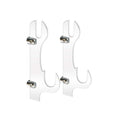 Acrylic Samurai Sword And Scabbard Holder, Transparent, Black