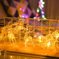 Christmas Elk String Lights Holiday Decoration, Spec:, 1.5m 10 LEDs Battery Box, 3m 20 LEDs Battery Box, 6m 40 LEDs Battery Box, 3m 20 LEDs USB Power, 6m 40 LEDs USB Power