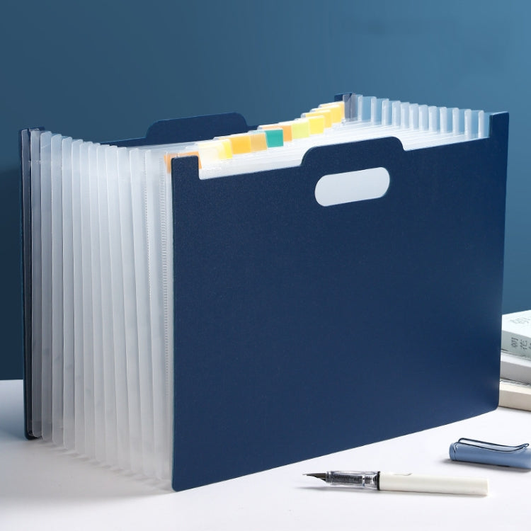 Deli  A4 Vertical Organ Bag Can Hold Test Papers And Organize Folders, Dark Blue, Light Blue, Light Green, Light Pink, Light Grey