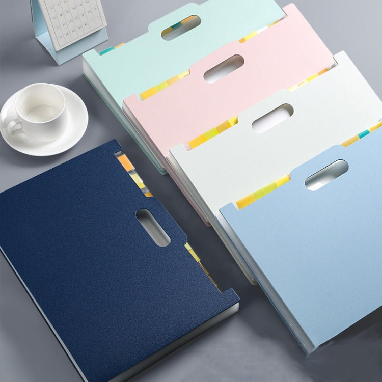 Deli  A4 Vertical Organ Bag Can Hold Test Papers And Organize Folders, Dark Blue, Light Blue, Light Green, Light Pink, Light Grey