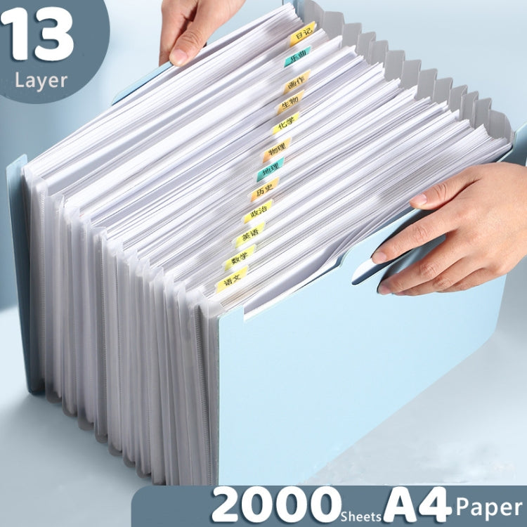 Deli  A4 Vertical Organ Bag Can Hold Test Papers And Organize Folders, Dark Blue, Light Blue, Light Green, Light Pink, Light Grey